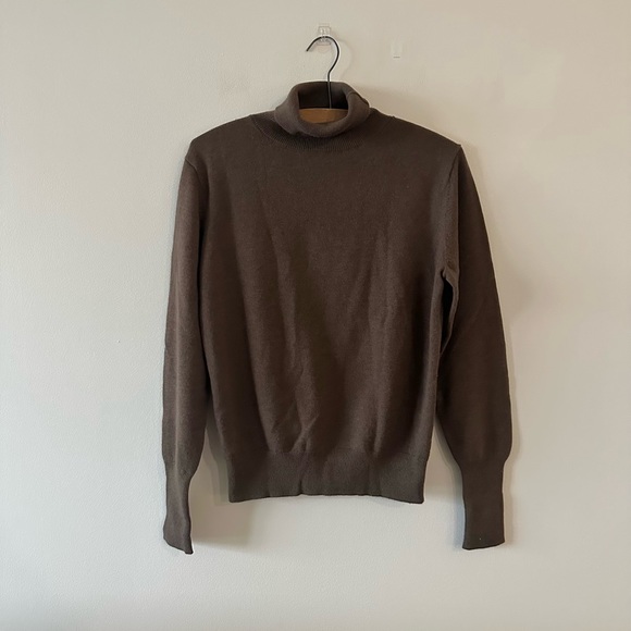 Nili Lotan Sweaters - Nili Lotan Cashmere Turtleneck Sweater Chocolate Brown S Knit